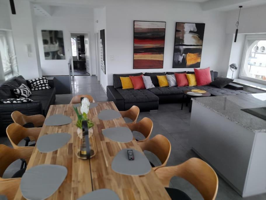 100M2 Penthouse On Top Of The City 1000Mb/S, Airc. 브로츠와프 외부 사진
